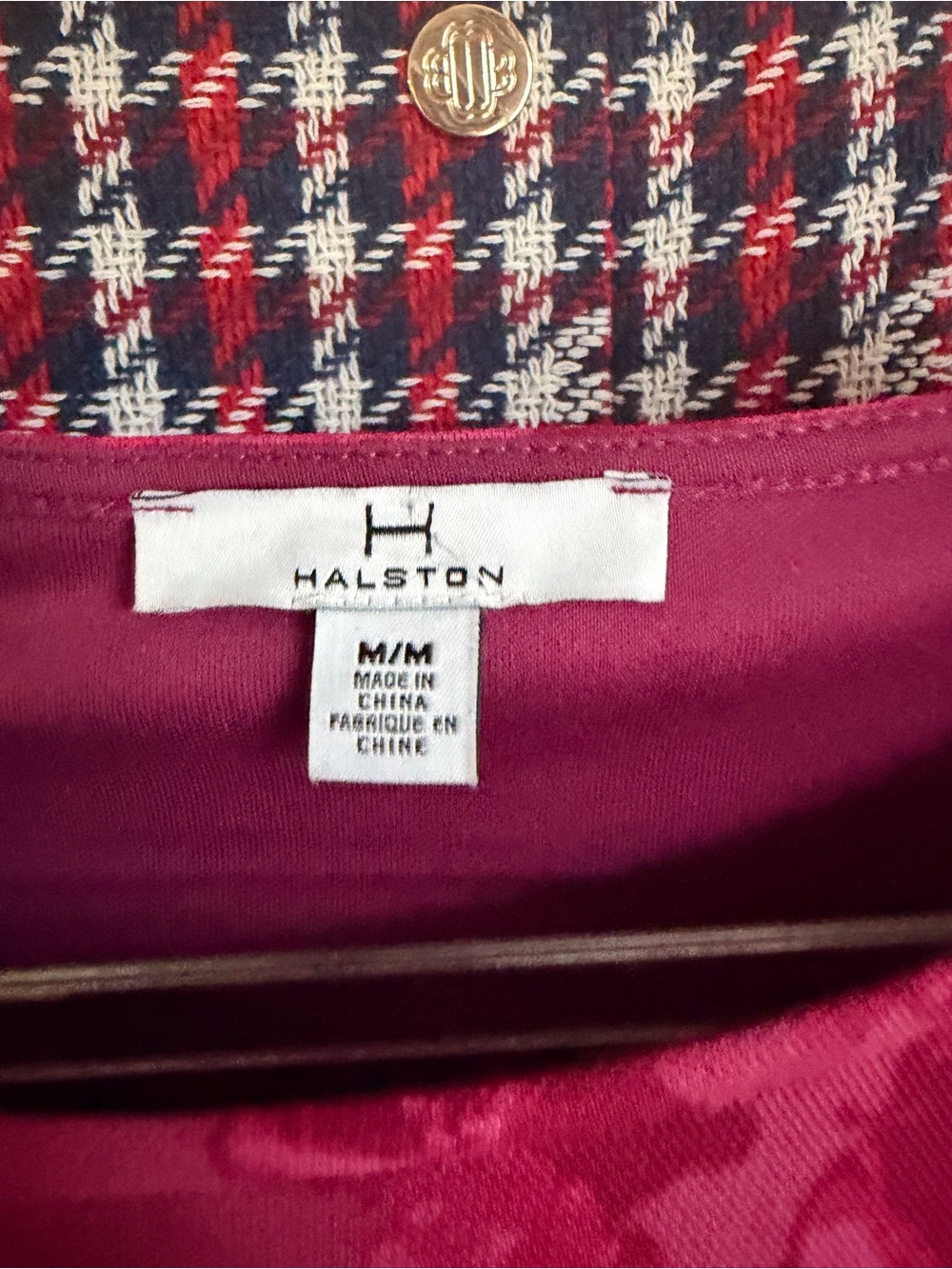Halston Heritage Fuchsia Twist-Front Midi Dress - Picture 2 of 5